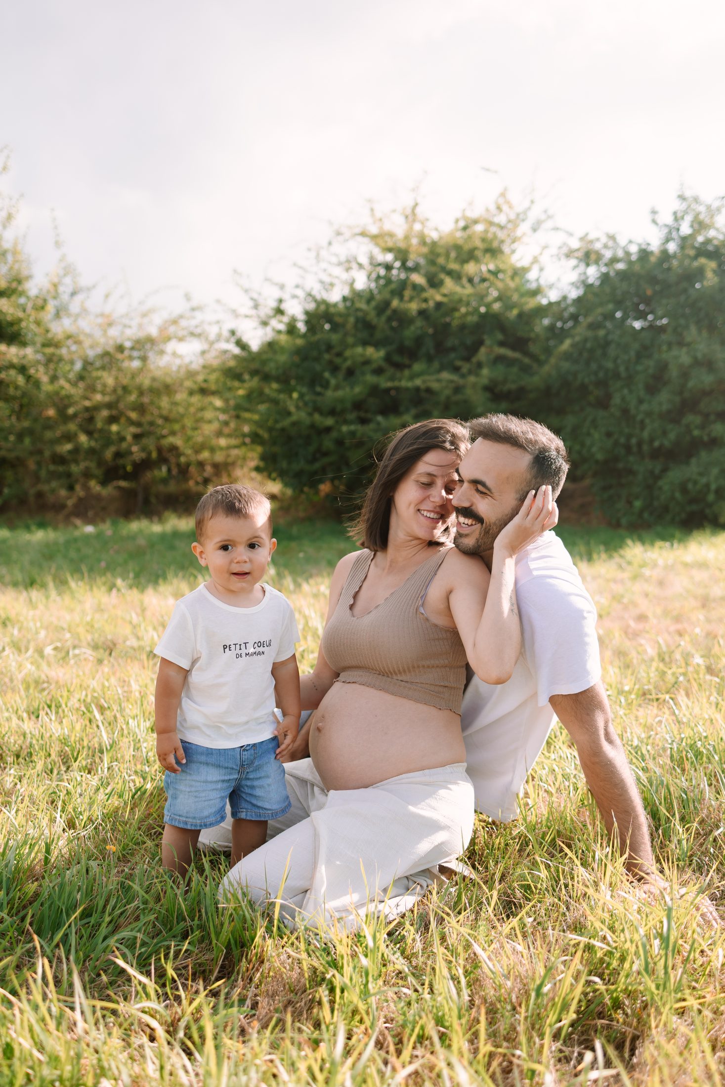 Sesión de maternidad en exterior