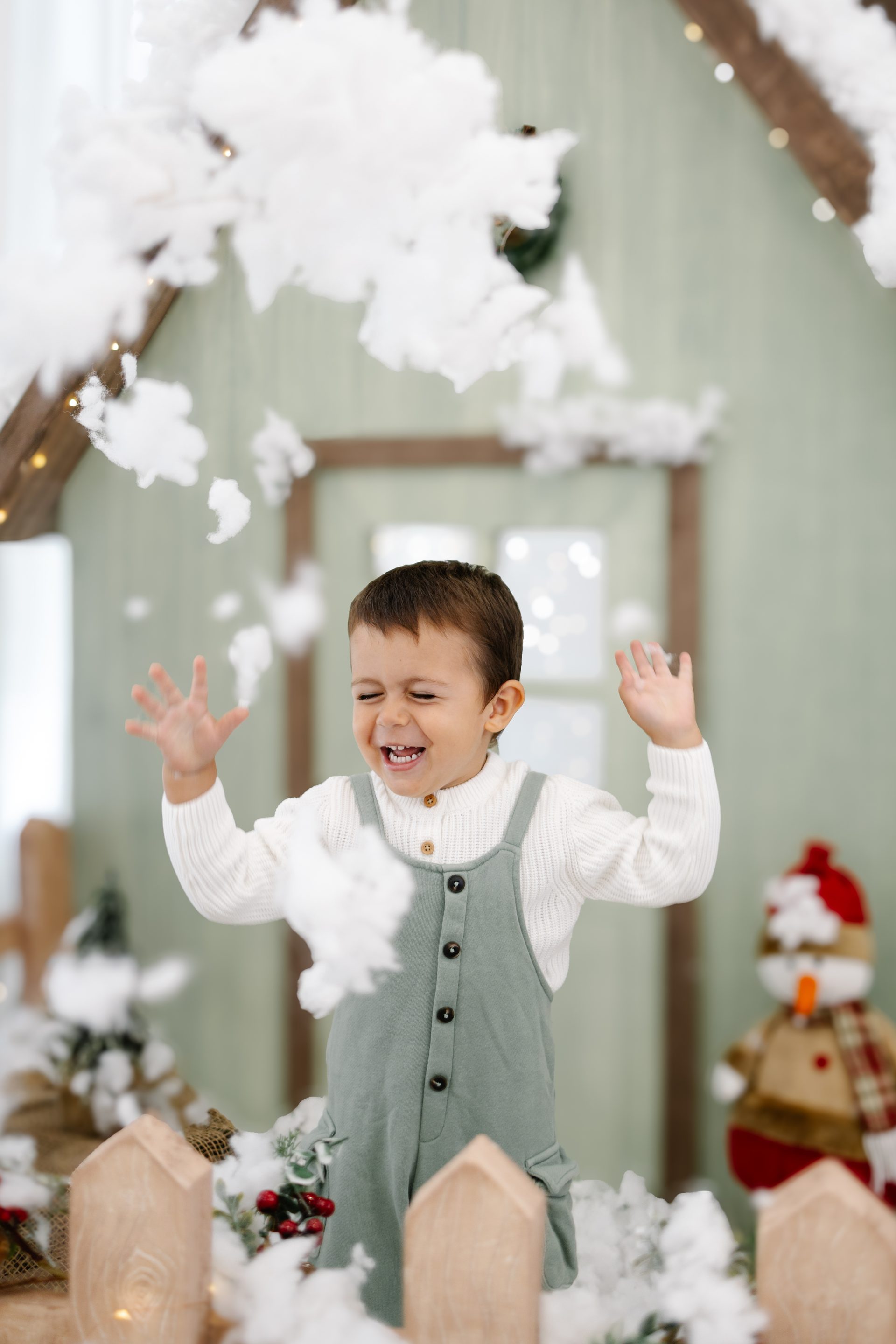 Sesión de Navidad en el estudio
